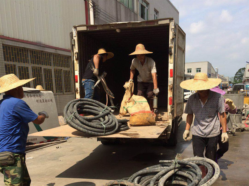 阳新一部件厂房地基出现下沉注浆加固